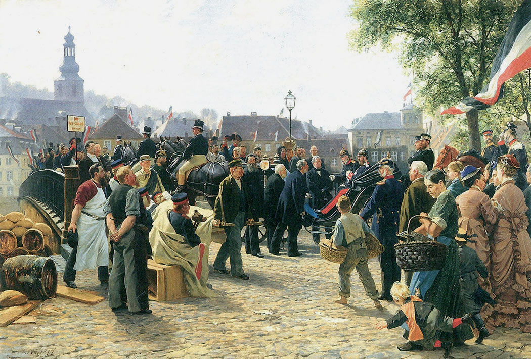 Arrival of his Majesty at saarbrucken